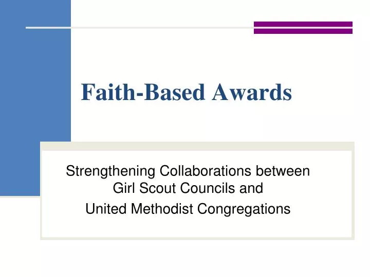 faith based awards
