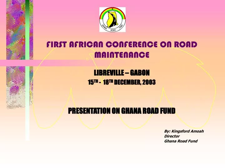 first african conference on road maintenance