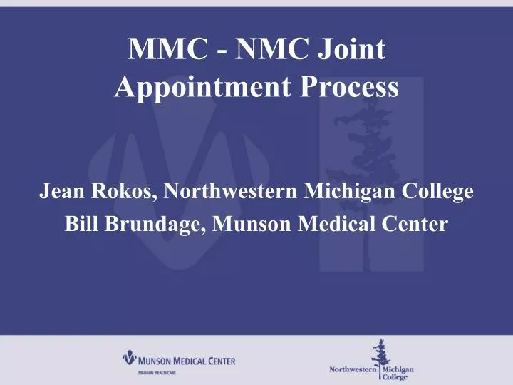 mmc nmc joint appointment process