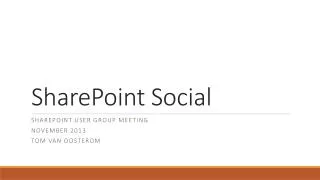 SharePoint Social