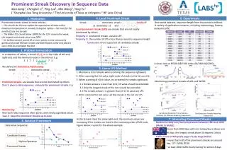 Prominent Streak Discovery in Sequence Data