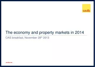 The economy and property markets in 2014