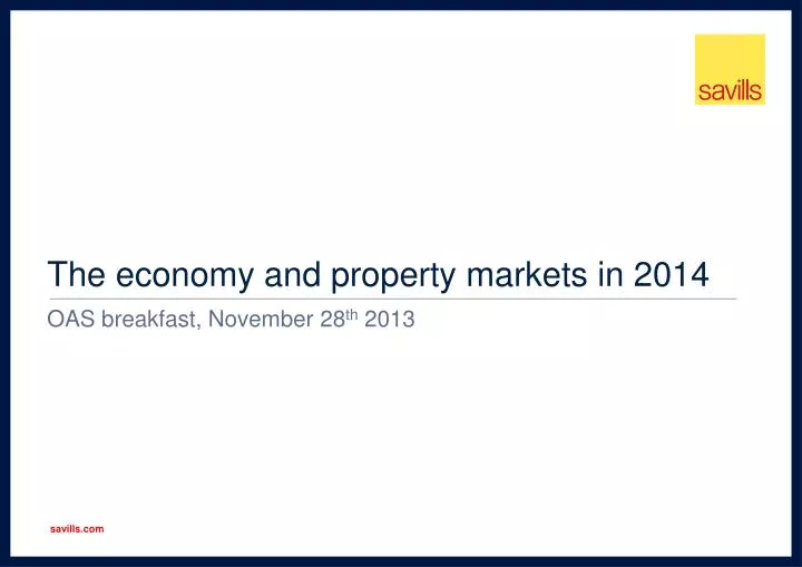 the economy and property markets in 2014