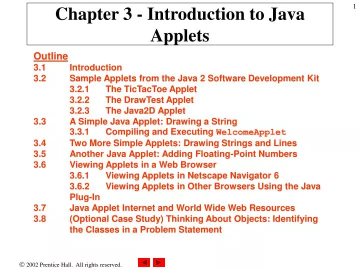 chapter 3 introduction to java applets