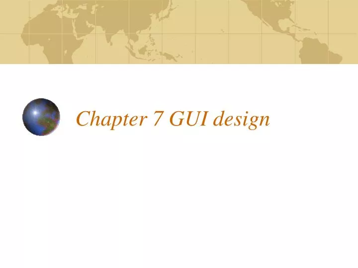chapter 7 gui design