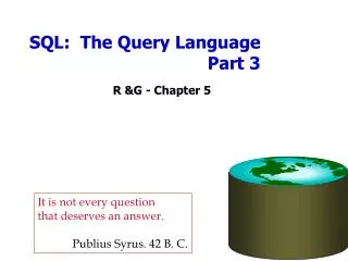 SQL: The Query Language Part 3