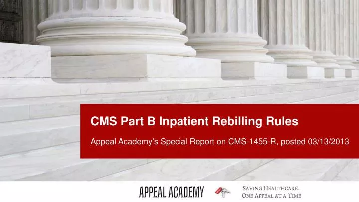 cms part b inpatient rebilling rules