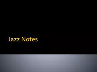 Jazz Notes