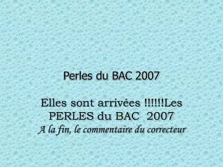 perles du bac 2007