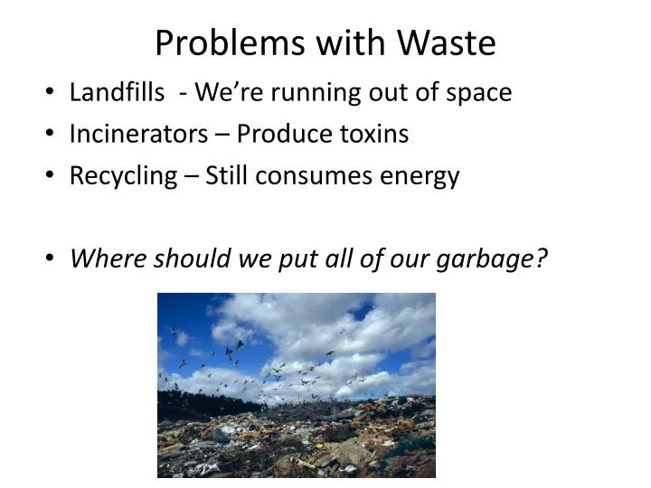 problems with waste