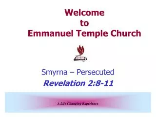 Welcome to Emmanuel Temple Church