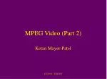 MPEG Video (Part 2) - slide 1