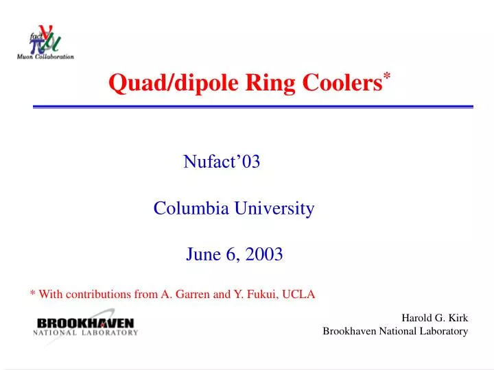 quad dipole ring coolers