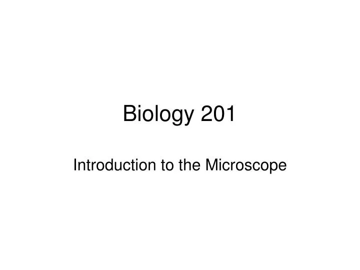 biology 201