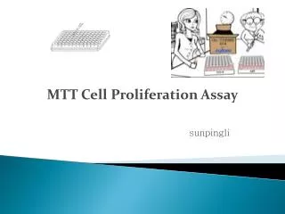 MTT Cell Proliferation Assay sunpingli