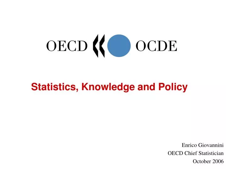statistics knowledge and policy