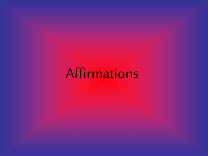 affirmations