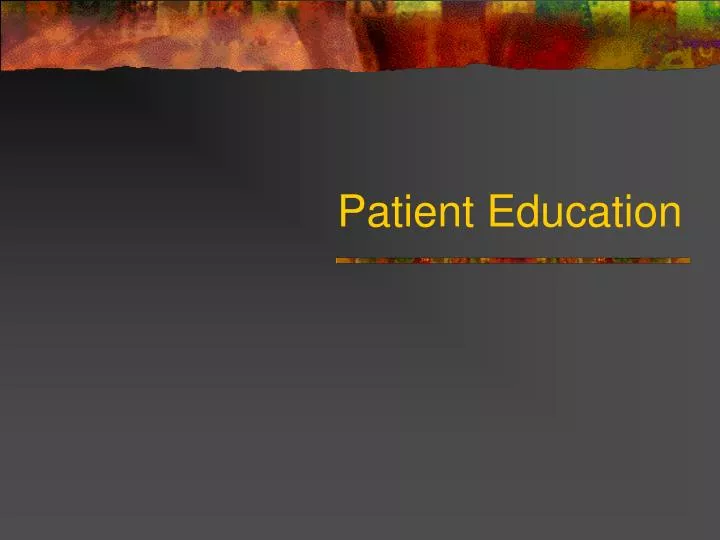 patient education