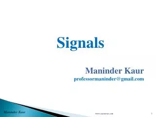 Signals