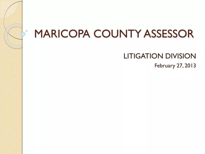 maricopa county assessor