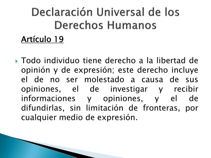 declaraci n universal de los derechos humanos