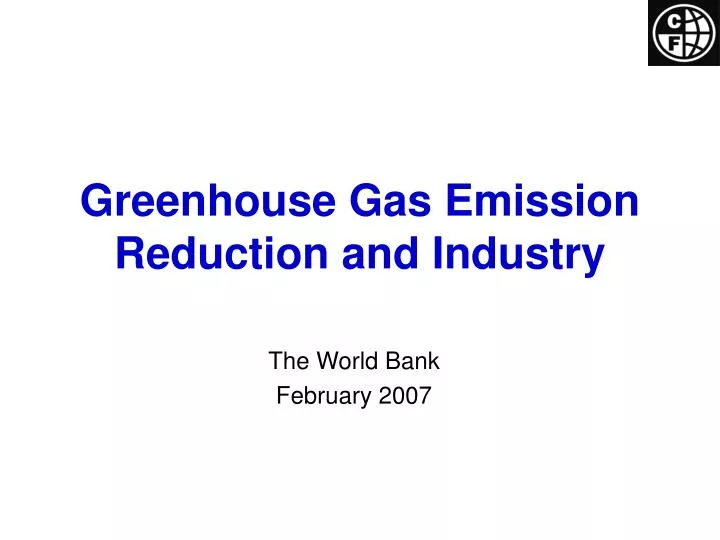 greenhouse gas emission reduction and industry