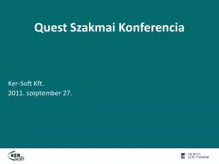 Quest Szakmai Konferencia