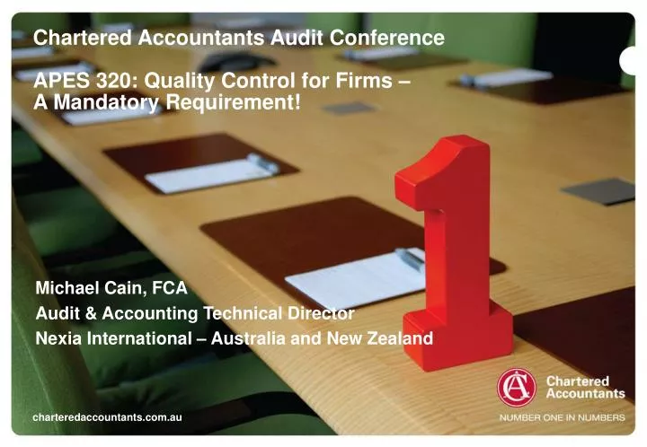 michael cain fca audit accounting technical director nexia international australia and new zealand