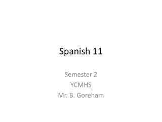 Spanish 11