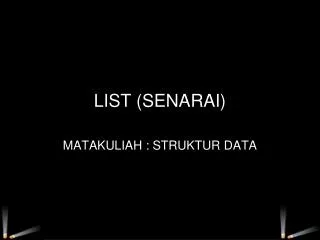 list senarai