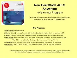 The Process: 1. Requirement: current BLS card