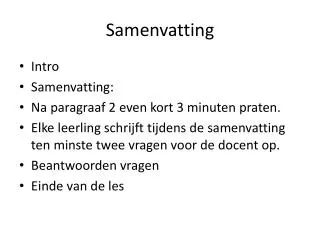 samenvatting