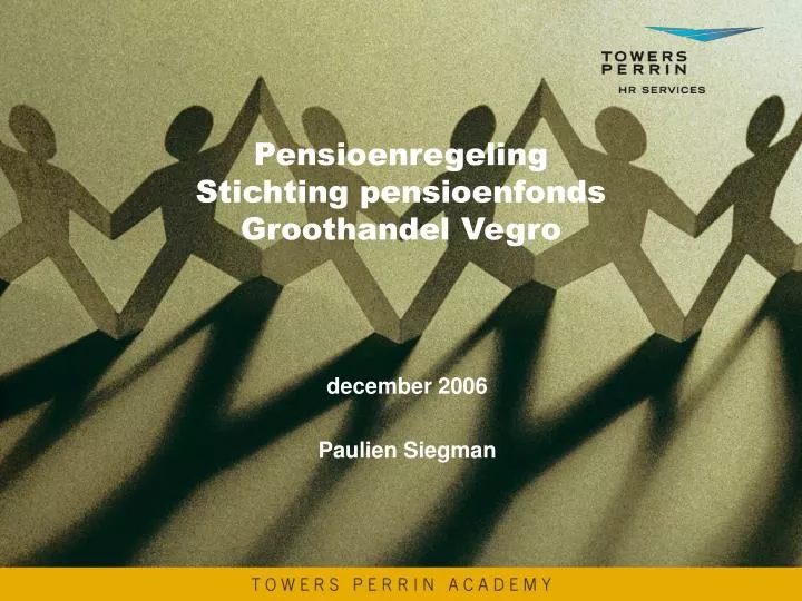 pensioenregeling stichting pensioenfonds groothandel vegro