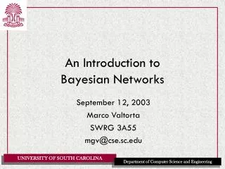 An Introduction to Bayesian Networks