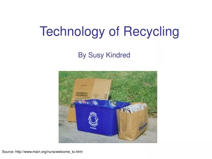 technology of recycling