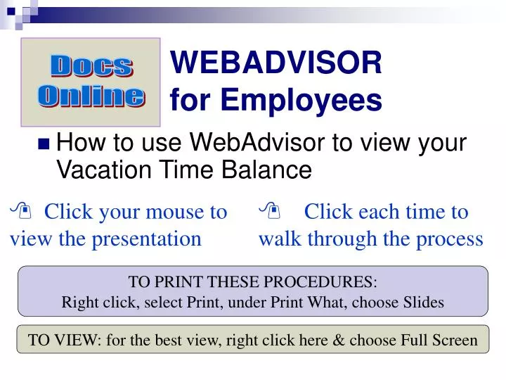 webadvisor for employees