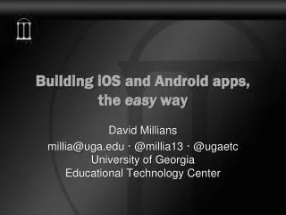 Building iOS and Android apps, the easy way