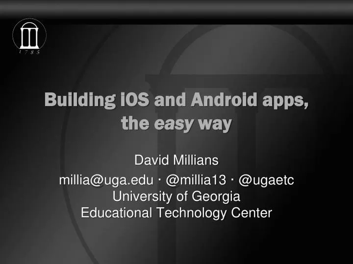 building ios and android apps the easy way