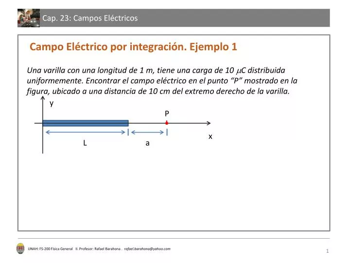 campo el ctrico por integraci n ejemplo 1