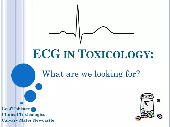 ecg in toxicology