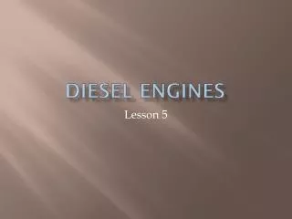 DIESEL ENGINES