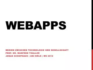 webapps