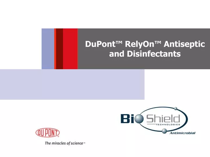 dupont relyon antiseptic and disinfectants