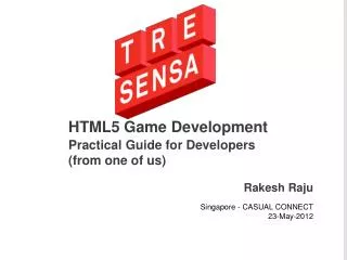 HTML5 Ga m e Development Practical Guide for Developers (from one of us)