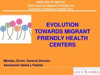 WHO-HPH TF MFCCH Task Force on Migrant-Friendly and Culturally Competent Health Care