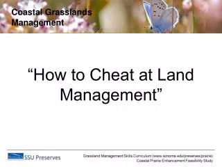 Coastal Grasslands Management