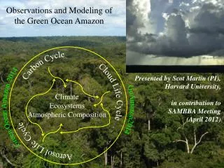 Observations and Modeling of the Green Ocean Amazon