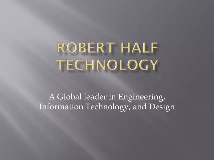 robert half technology