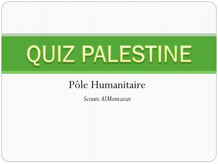 quiz palestine