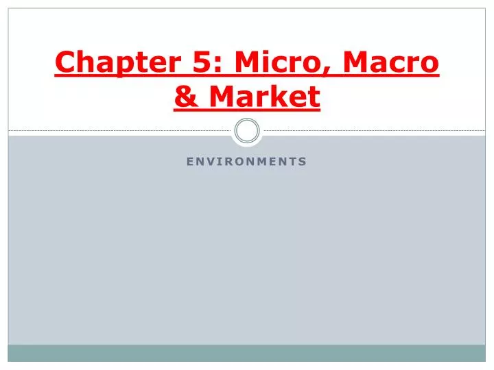 chapter 5 micro macro market